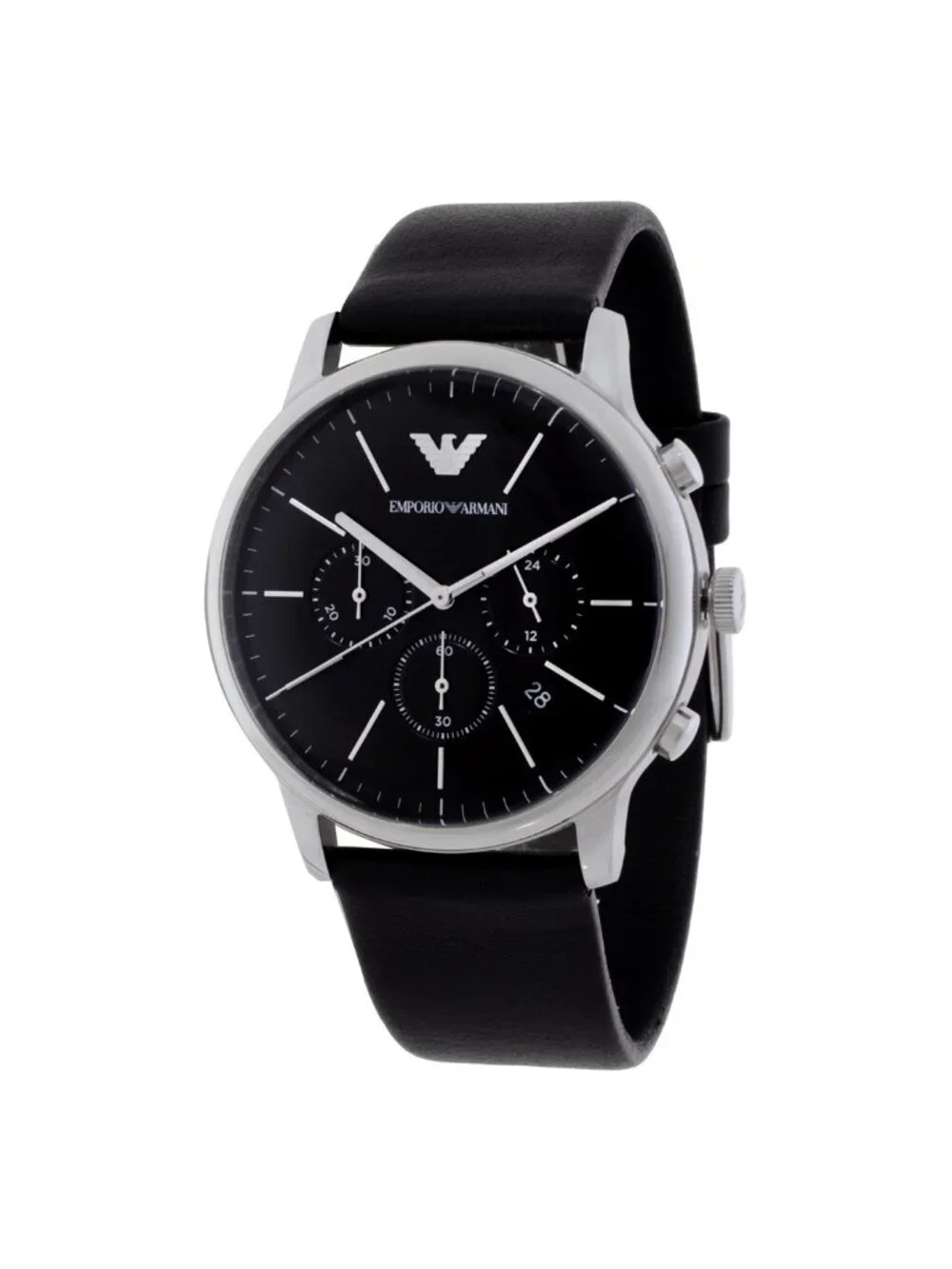 NWT Emporio Armani Minimalist Black Dial Men's Watch